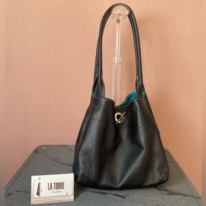 Genuine Italian Leather & Suede Purse